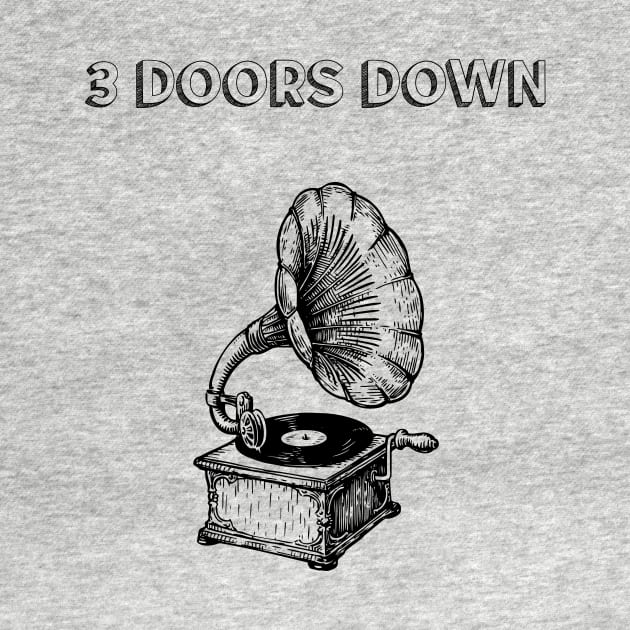 3 Doors Down // Typography Vintage Style by Idahuly
